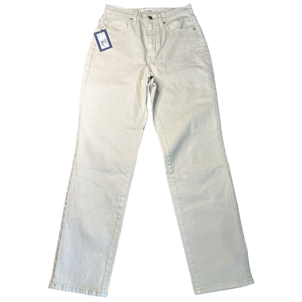 Women's High-Rise‎ 90's Vintage Straight Jeans - Universal Thread Beige SZ 4R